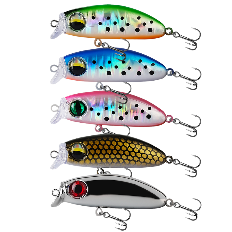 41mm 2.8g Slow Sinking ABS Mini Minnow Artificial Hard Bait Fishing Lure Wobblers for Perch Pike Bass Trout Stream River Lake – Minnow – view 2