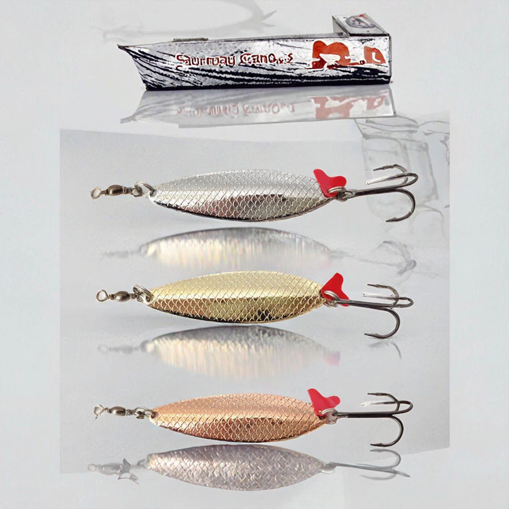 40g Artificial Hard Bait Melon Sinking Spinner Metal Sequins Bait Trout Spoon Fishing Lure for River Lake & Stream – Metal Lure – view 1