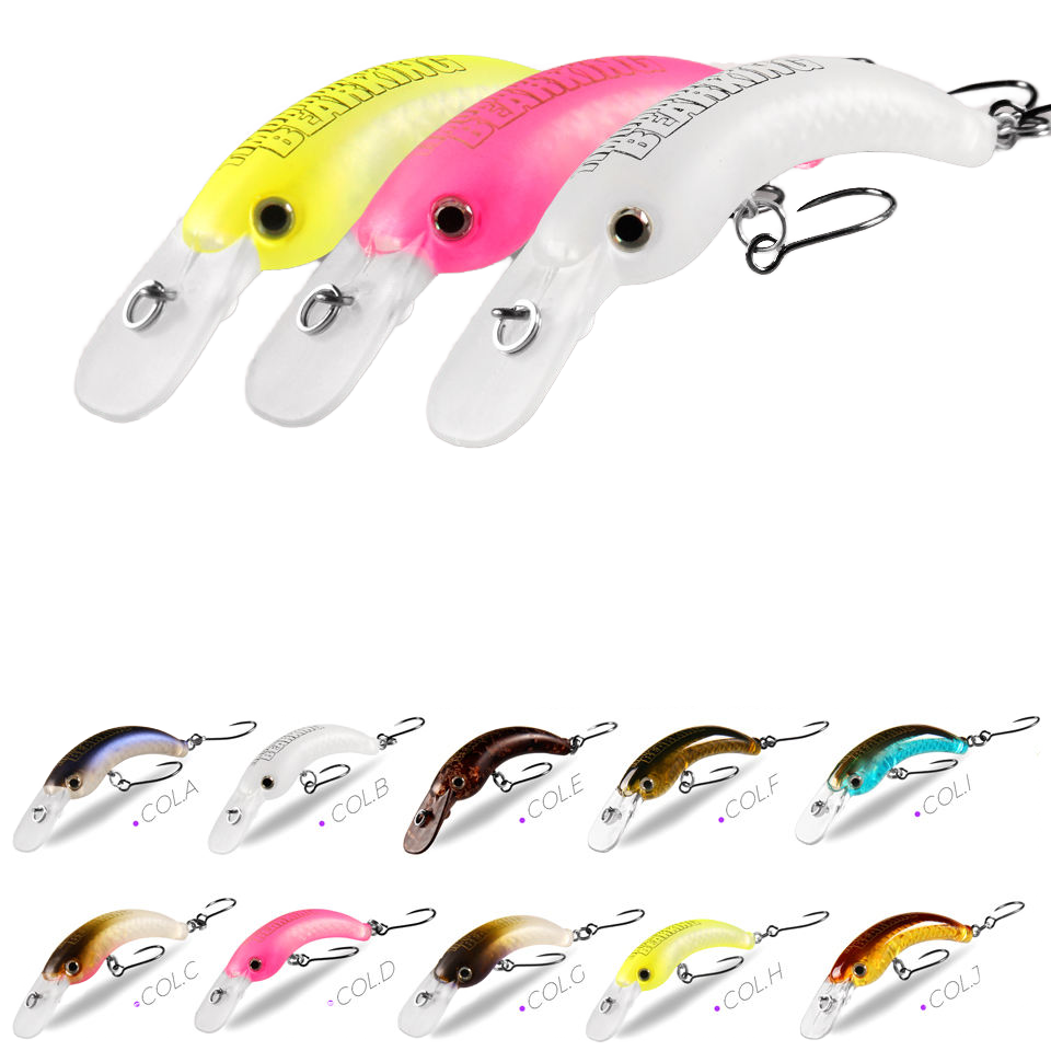 Wholesale 6cm 9.8g Printed ABS Carbon Steel Artificial Hard Bait Minnow Lure for Bass Pike Trout-Saltwater/Lake/Stream – Minnow – view 3