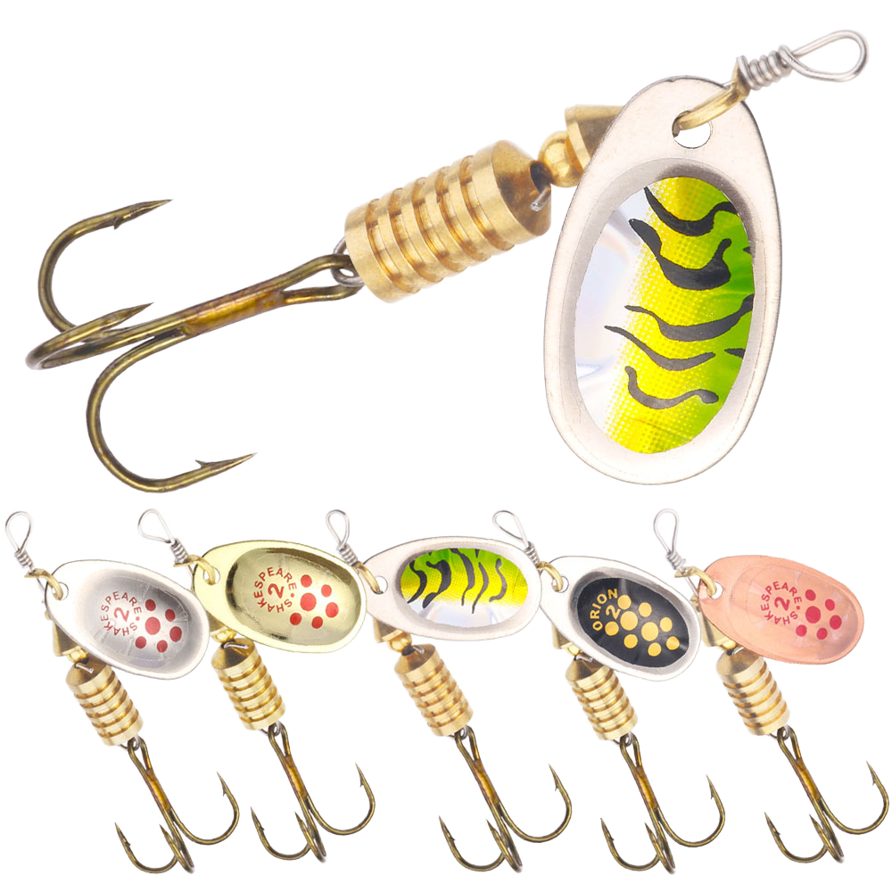 CHEERY 5.8g 67mm Printed Metal Spinner Bait for Carp & Perch-Saltwater & Freshwater Fishing Lure – Metal Lure – view 3