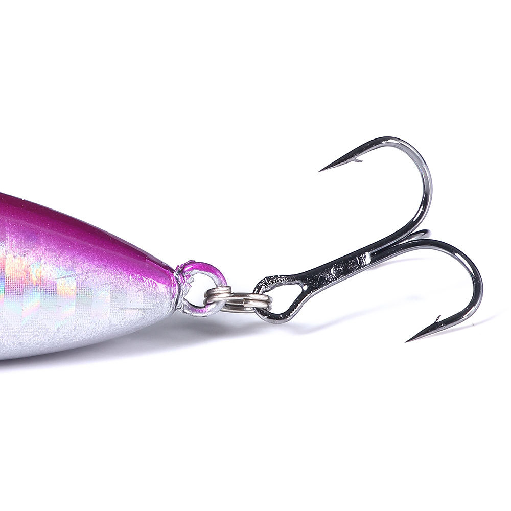 CHEERY CPE030 Metal & Plastic Artificial Hard Bait Pencil Fishing Lures with Hooks 10cm 12g for Ocean Boat Stream & Ice Fishing – Pencil – view 3