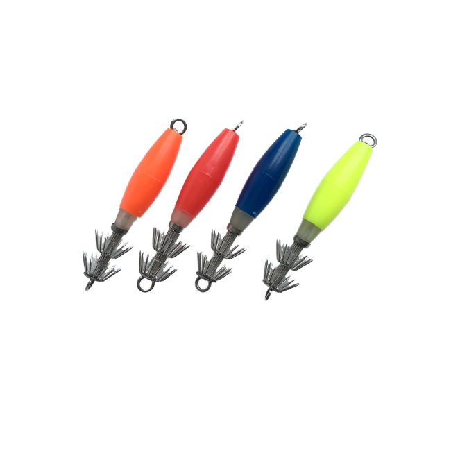 10cm 15g Glow-in-The-Dark Double Wire ABS Octopus Squid Lure Jig Hook Luminous Swim Bait for Sea Fishing in Lake & River – Wood Shrimp – view 5