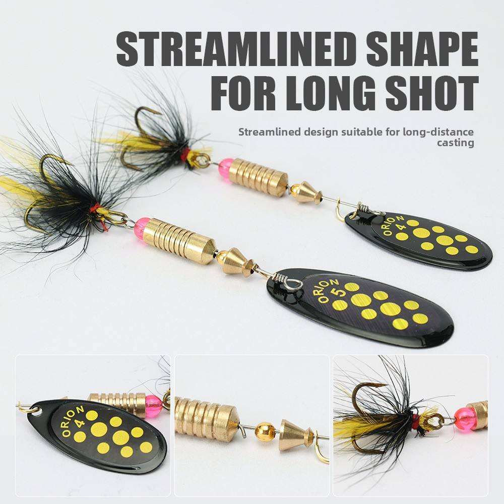 CHEERY Iron Hand-Cranked Artificial Hard Bait Spoon Spinner Lure 3.5g/4.5g/7g/12g with Hooks for Saltwater Fish Fishing – Fishing Lure – view 2