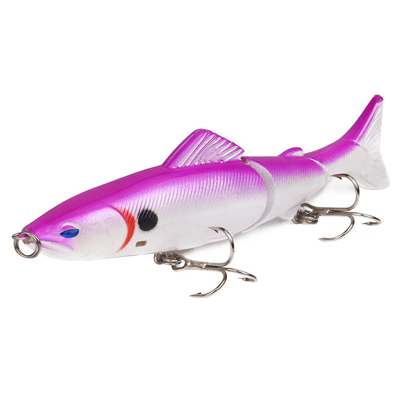 CHEERY Hard ABS Bass & Trout Fishing Lure 3-Jointed Minnow Bait 13cm/18g Topwater for River & Lake Float Fishing – Hard Lure – view 4