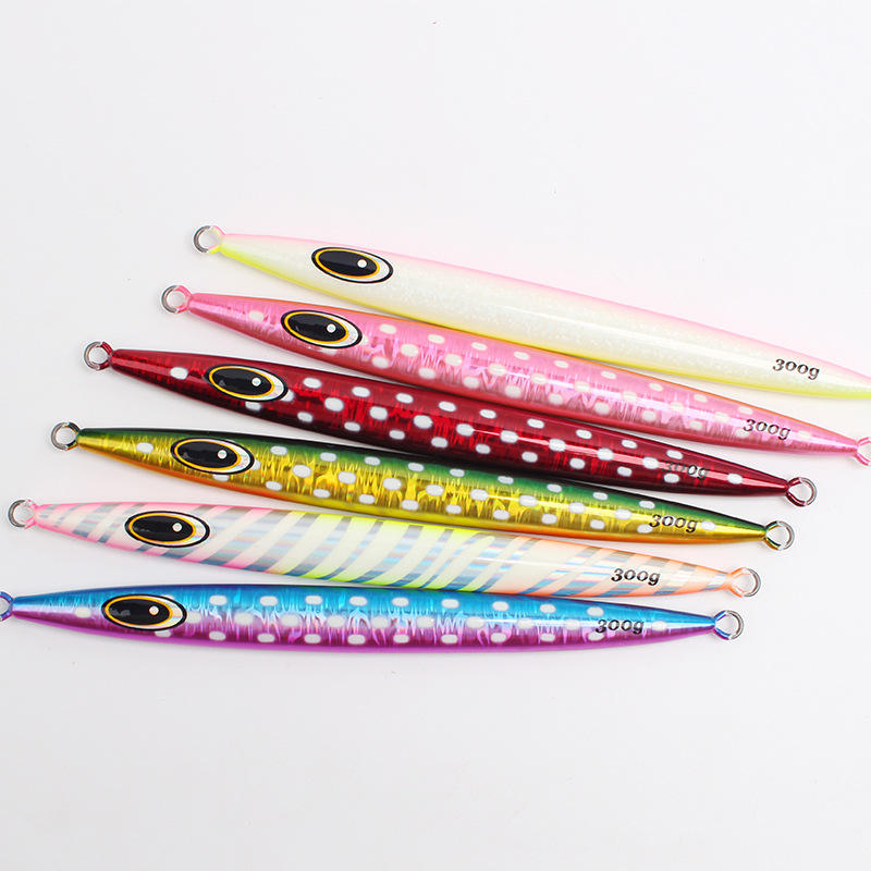 Luminous Lure Iron Plate Fast Sinking 100~300g Heavy Weight Saltwater Trolling Lure for Bass Ocean Beach Fishing – Metal Lure – view 2