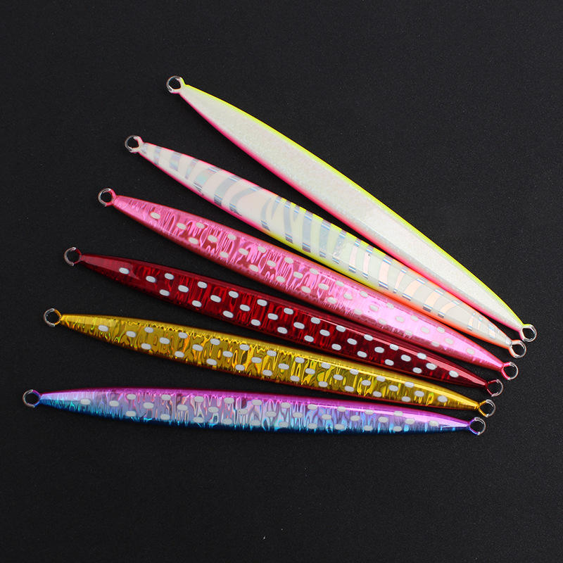 Luminous Lure Iron Plate Fast Sinking 100~300g Heavy Weight Saltwater Trolling Lure for Bass Ocean Beach Fishing – Metal Lure – view 3