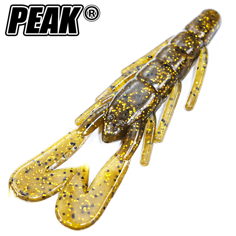 Double-Horn Shrimp Lure Stainless Steel Soft Bait 6 Pieces Fast-Sinking Bionic Artificial Bait for Sea Fishing Bass Hooks – Soft Lure – view 4