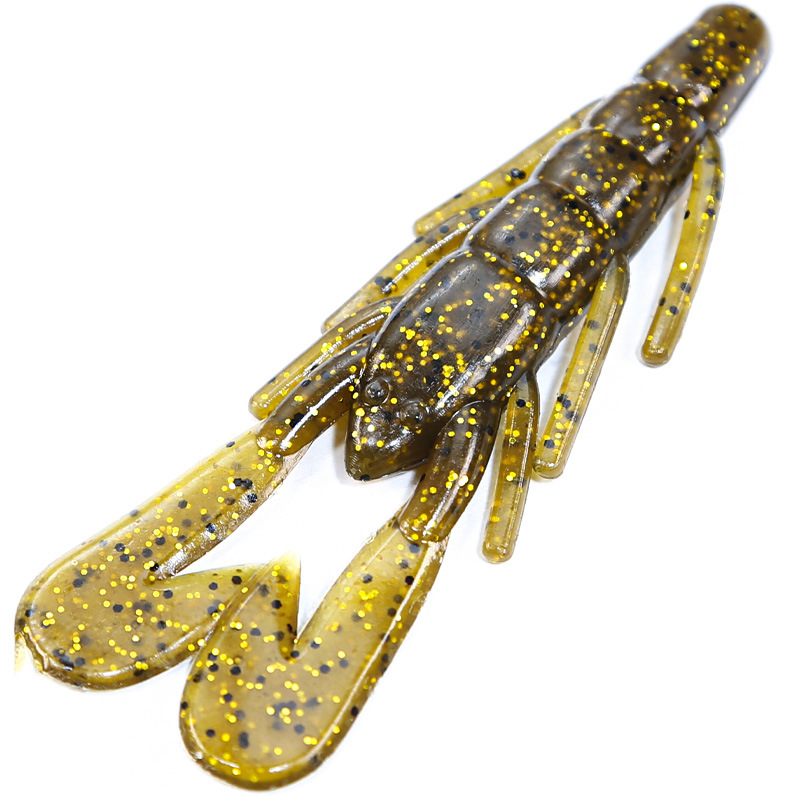 Double-Horn Shrimp Lure Stainless Steel Soft Bait 6 Pieces Fast-Sinking Bionic Artificial Bait for Sea Fishing Bass Hooks – Soft Lure – view 5