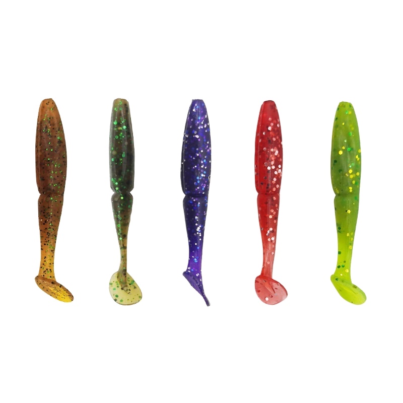 Factory Direct Supply T-Tail Soft Bait Lure Long-Cast Fishing Lure for Bass 10-Piece Pack – Worms & Grubs – view 1