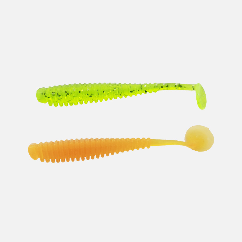 Lure T-Tail Stainless Steel Soft Bait Bottom Fishing Long-Cast Lifelike Artificial Bait 03g Soft Worm Threaded Fish Bait Fish – Worms & Grubs – view 1