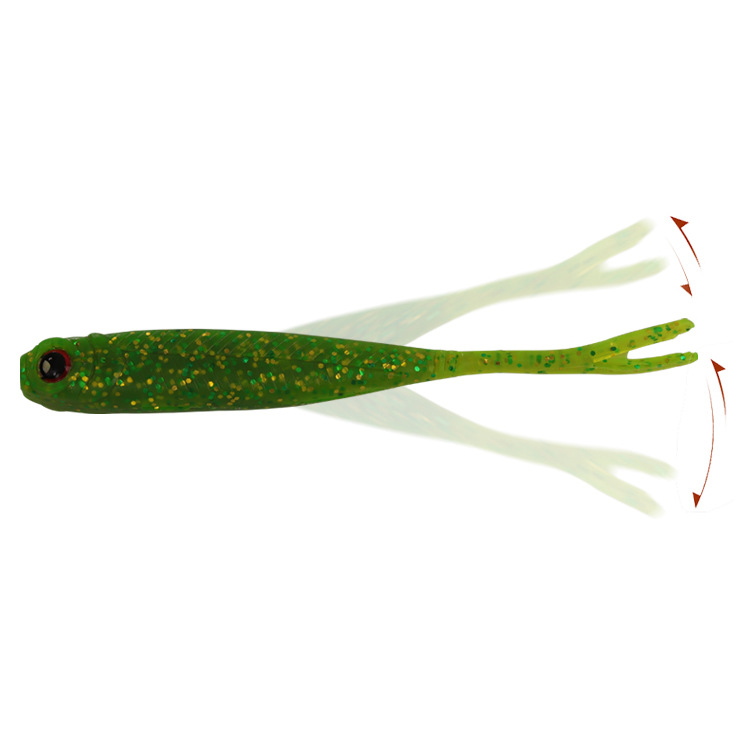 Cross-Border Stainless Steel Catfish Bionic Lures 4-Piece Multi-Color 3D Simulation Fish Lures River Lake Long-Distance Casting – Worms & Grubs – view 2