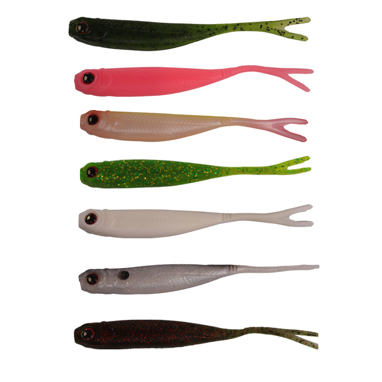 Cross-Border Stainless Steel Catfish Bionic Lures 4-Piece Multi-Color 3D Simulation Fish Lures River Lake Long-Distance Casting – Worms & Grubs – view 5