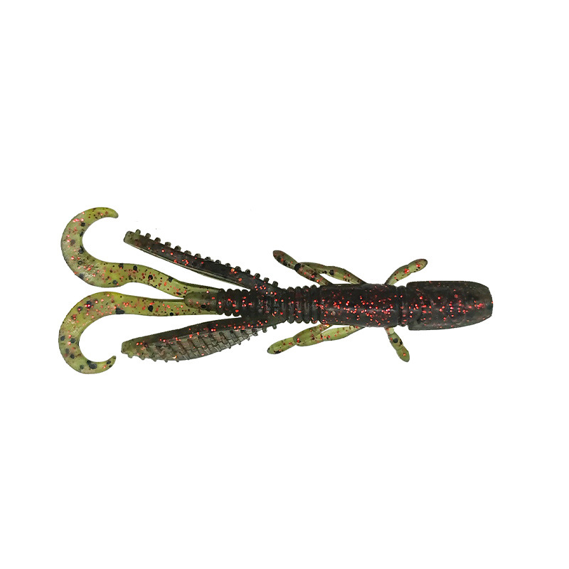 CHEERY Steel Double-Tail Gecko Soft Lure Long-Cast Freshwater/Saltwater Bass Snakehead Fish Multi-Color Artificial Bait – Soft Lure – view 2