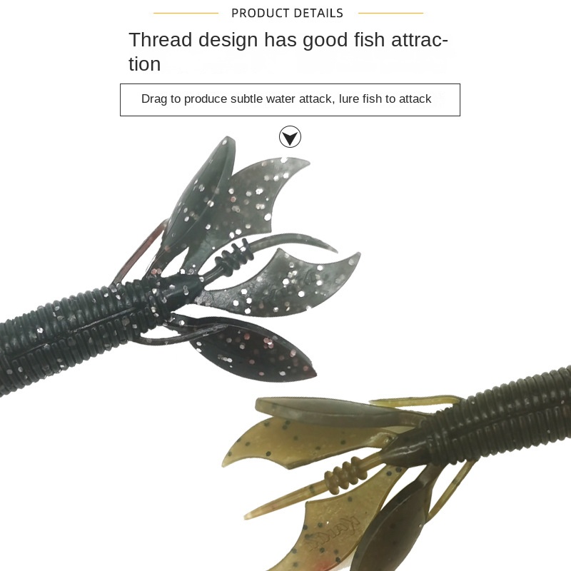 Factory Artificial Freshwater Lure Shrimp Soft Bait for Sea Fishing Saltwater Fish 6/4 Pack – Soft Lure – view 2