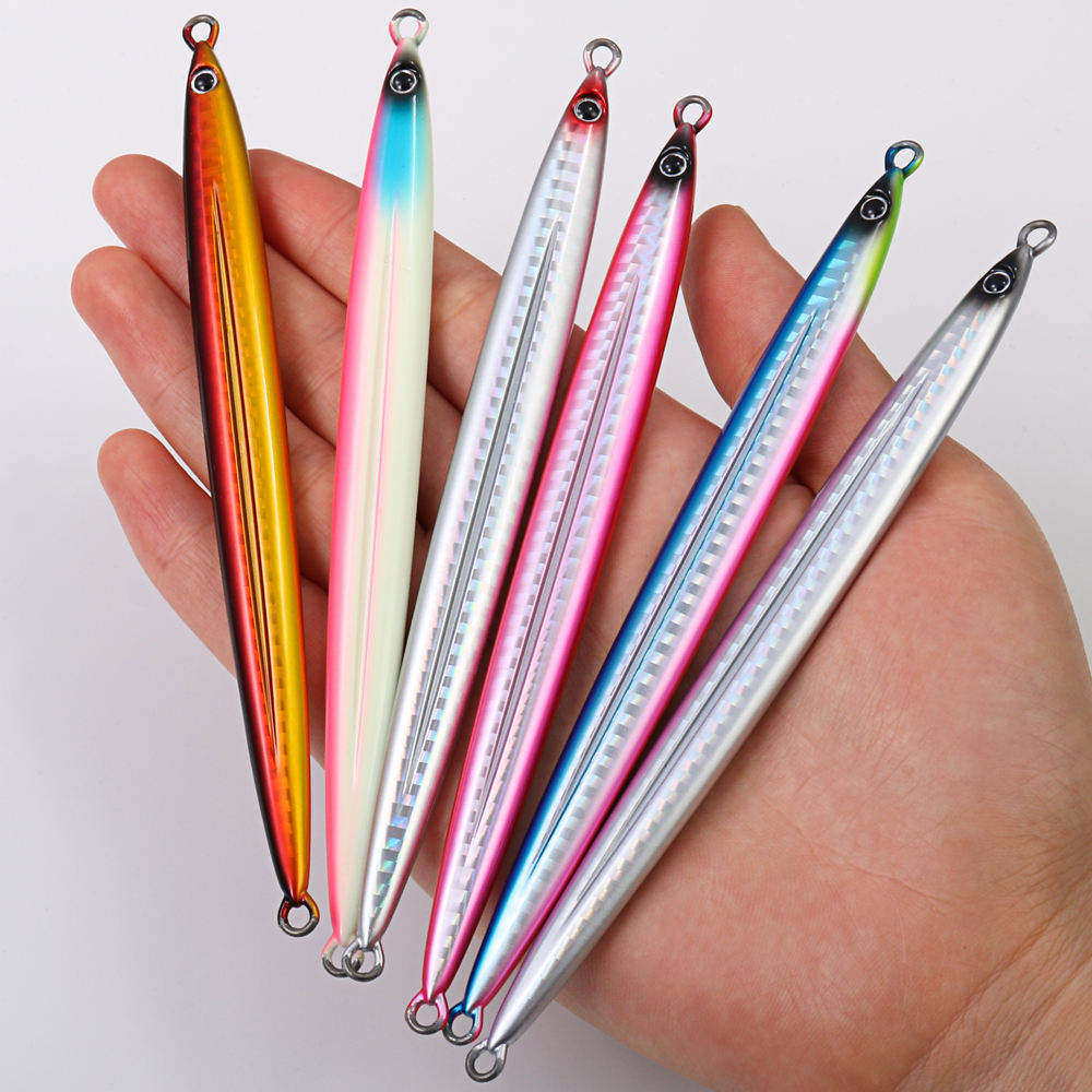 Cheery45g 65g 85g 105g Saltwater Metal Long Cast Fishing Jigging Lure Hard Printed Fishing Techniques for Sea Fishing River – Metal Lure – view 1