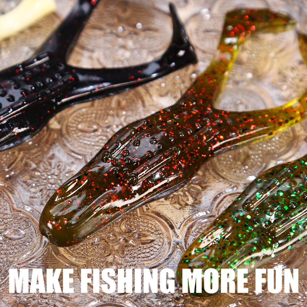 CHEERY Frog Stainless Steel Soft Lure Fishing Bait Multi-Color Bionic Bait Freshwater Black Fish Lure Simulation – Soft Lure – view 3