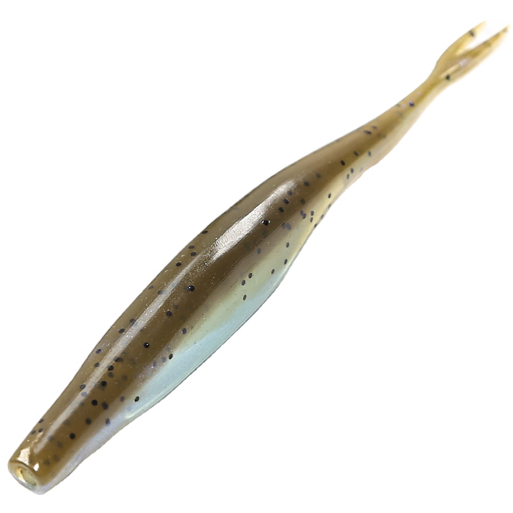 Simulation Fork-Tail Soft Fish Lifelike Swimming Action Bass Black Pit Special Artificial Soft Bait 3-Piece Stainless Steel – Worms & Grubs – view 3