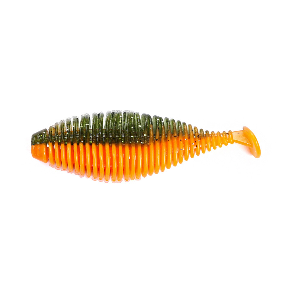 Threaded Caterpillar T-Tail Lure 4-Piece Stainless Steel Soft Bait 75cm Black Pit Bass Freshwater/Saltwater Artificial Bait – Worms & Grubs – view 1
