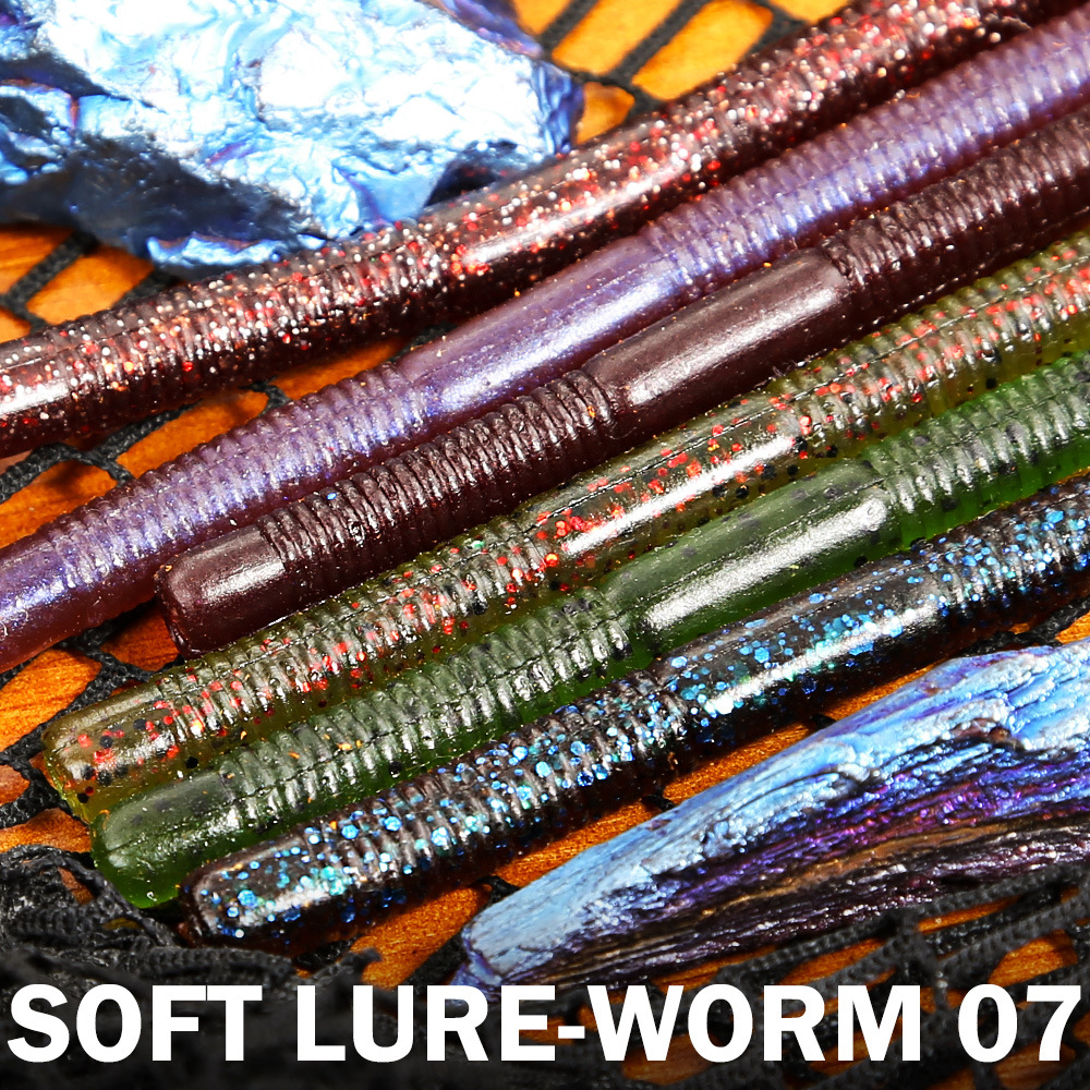 Slow-Sinking Mealworm Lure Stainless Steel Soft Bait Long-Range Sea Fishing Bionic Artificial Bait for Black Bass 8-Piece Pack – Worms & Grubs – view 4