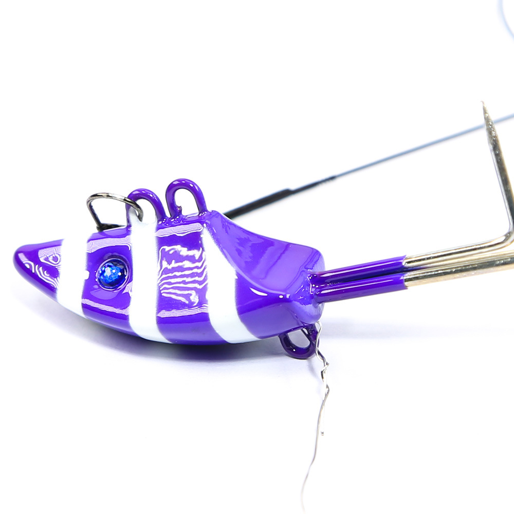 Factory Prices Accept Large Wholesale Orders Sea Boat Fishing Double Hooks with Barbed Points Sharp Double-Tail – Hard Lure – view 1