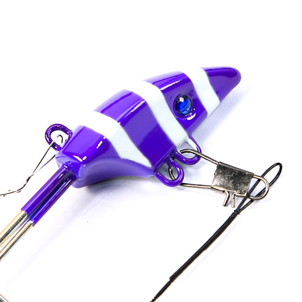 Factory Prices Accept Large Wholesale Orders Sea Boat Fishing Double Hooks with Barbed Points Sharp Double-Tail – Hard Lure – view 2