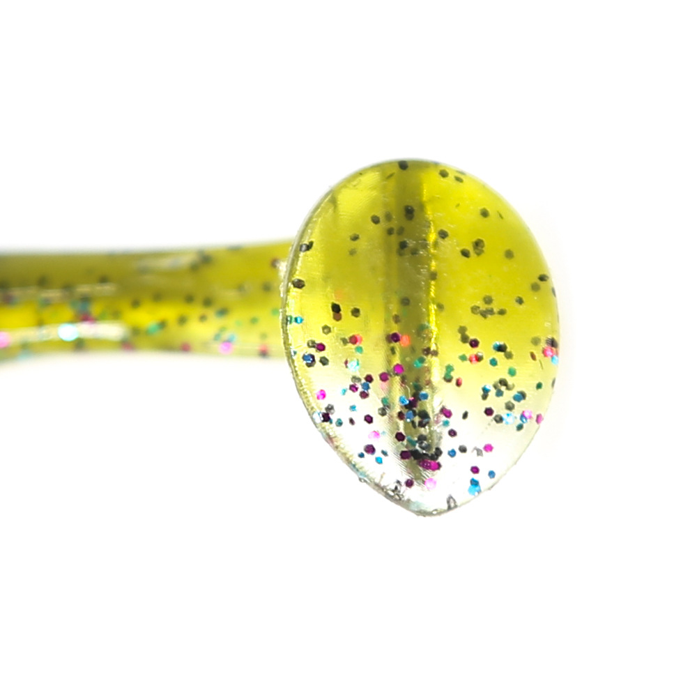 Stainless Steel Lure Bionic Soft Bait Smooth Surface T-Tail Simulation Multi-Color Bass False Long-Cast Various – Worms & Grubs – view 2