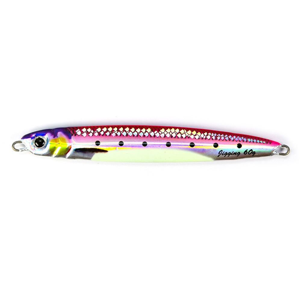 3D Printed Lead Fish 40g/60g/80g Deep-Sea Jigging Spanish Mackerel Iron Plate Bionic Artificial Lure Fast Retrieval Slow Sinking – Metal Jig – view 4