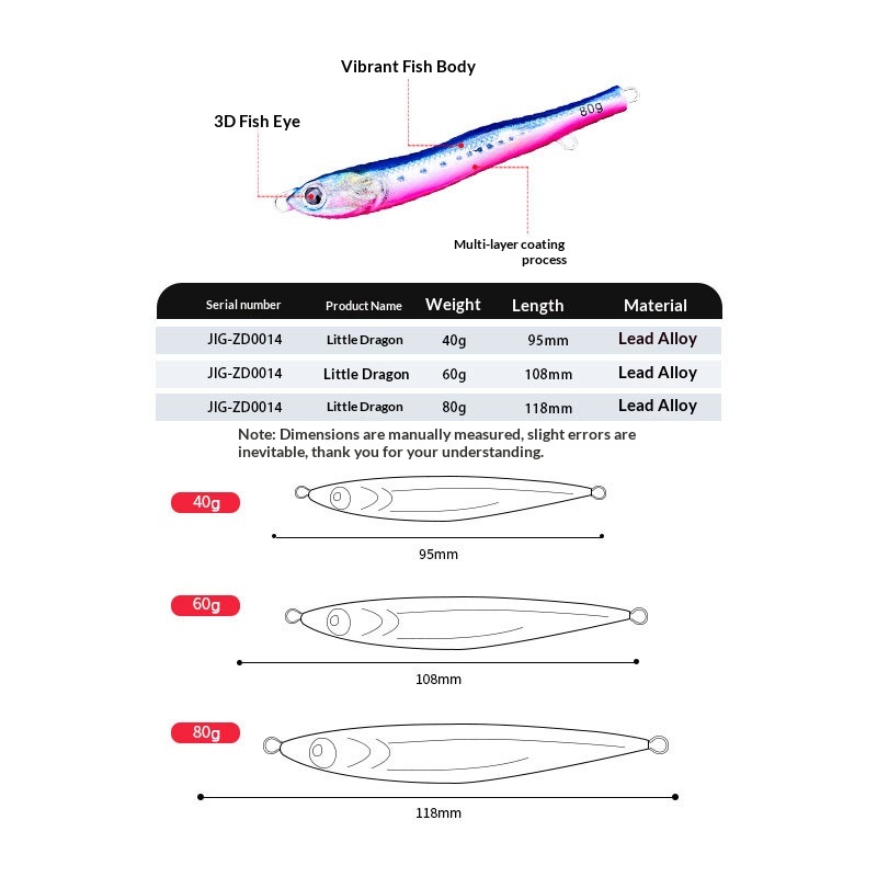 S-Type Metal Jig Bionic Lure Snake-Shaped Iron Plate Three Hooks Laser Carved Glow-in-the-Dark Artificial Bait for Spanish – Metal Lure – view 3