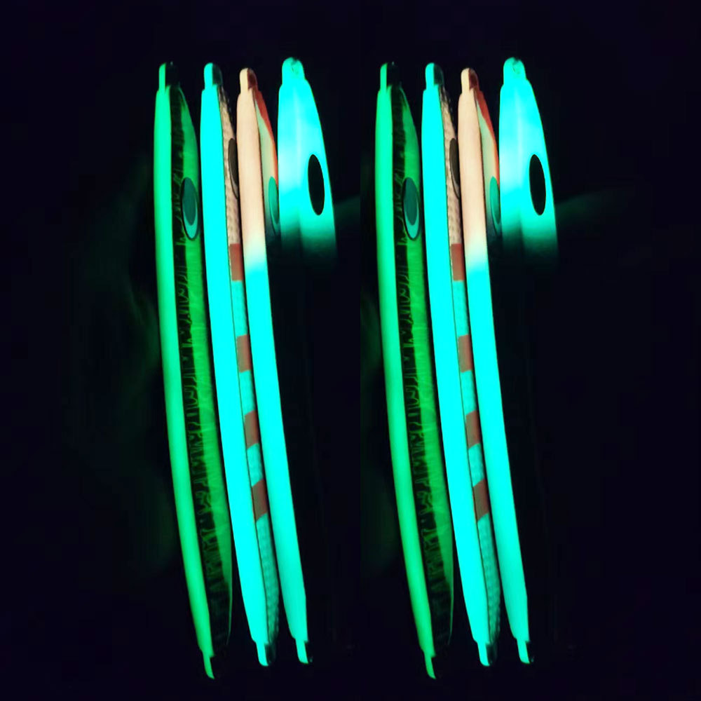 Fast-Sinking Luminous Pure-Iron Welded Iron-Plate Artificial Hard Bait for Sea Fishing Boat Tuna Bonito Quick-Pull Bullet-Hard – Metal Jig – view 2