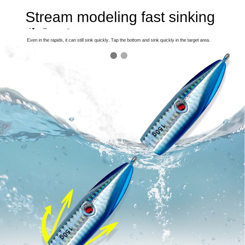Lure Metal Jig Full-Water-Column Slow-Roll Octopus Bionic Bait Laser Lead Fish Soft Bait Double-Hook Artificial Bait Saltwater – Fishing Lure – view 3