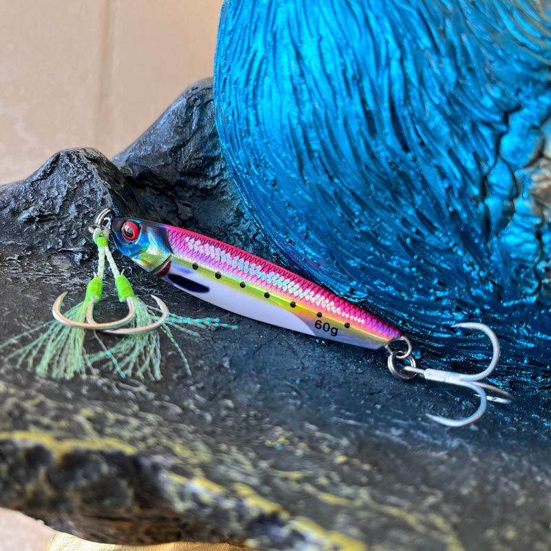 Metal Jig Long-Cast Sea Fishing Artificial Hard Bait 3D Printed Scaly Glow-in-the-Dark 60g 80g Mackerel – Metal Jig – view 4
