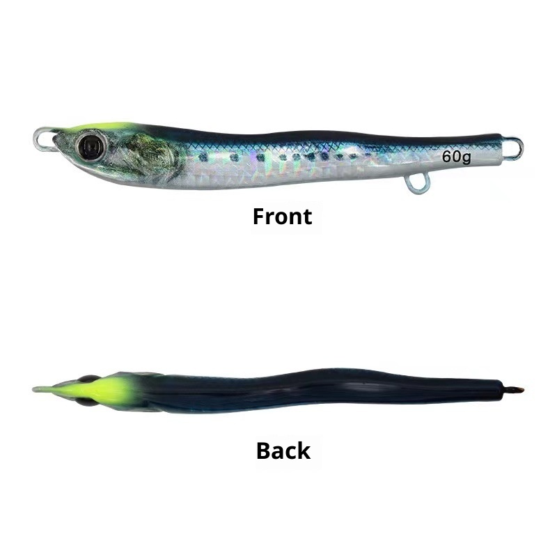 Glow-in-the-Dark Lure Little Jiaolong Iron Plate S-Shaped Lead Fish Fast-Sinking Shore Cast Jig Mackerel Sea Boat Fishing Bait – Metal Jig – view 4