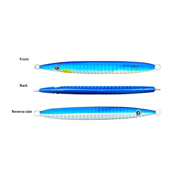 Direct Supply From Source Factory Wholesale Metal Jig Lure Iron Plate Quick Retrieve Lead Fish Bait 40g 50g 60g Saltwater Fish – Metal Lure – view 2