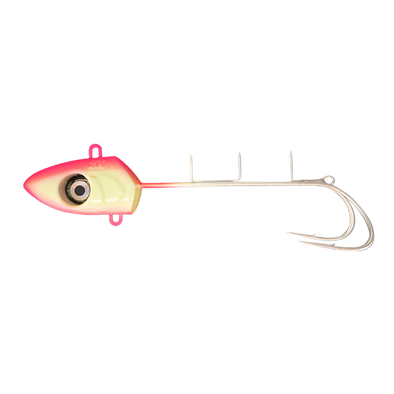 LED Electronic Light Boat Fishing Saltwater Fish Metal Plate Lure with Lead Head Hooks for Sea Fishing – Hard Lure – view 1