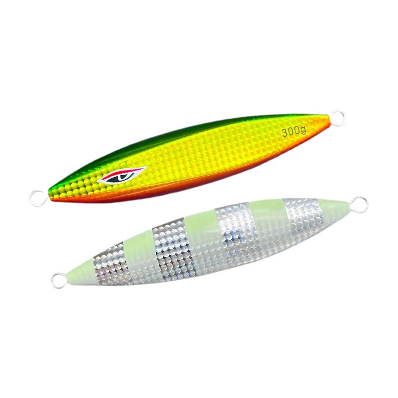 Deep-Sea Mackerel Iron Plate Bait Metal Jig Lure Slow-Rolling Fast-Sinking 300g-500g Without Hooks – Metal Jig – view 1