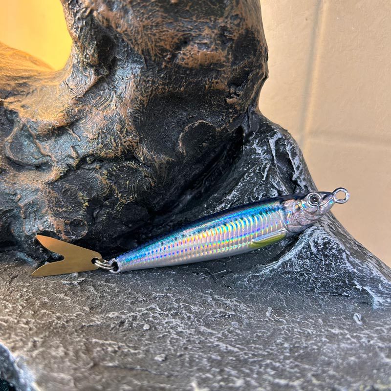 Lure UV Metal Jig Little Sprite 3D Printed Iron Plate Bare Glow-in-the-Dark Saltwater Fish 40g 60g 80g V-Shape Sequin – Metal Jig – view 4
