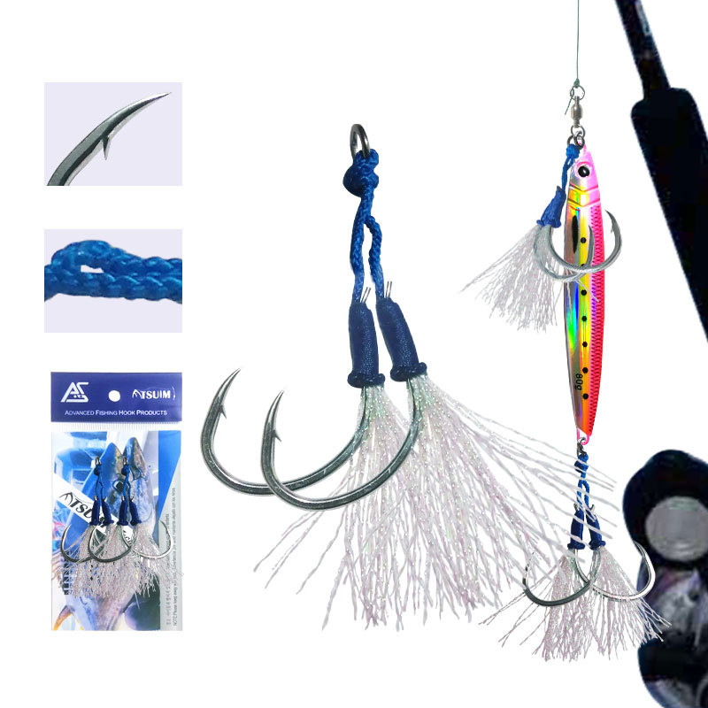 Bestseller Iron Plate Double Hook Lure Corrosion-Resistant Strong Pulling Power Sea Fishing Boat Fishing – Fishhook – view 1