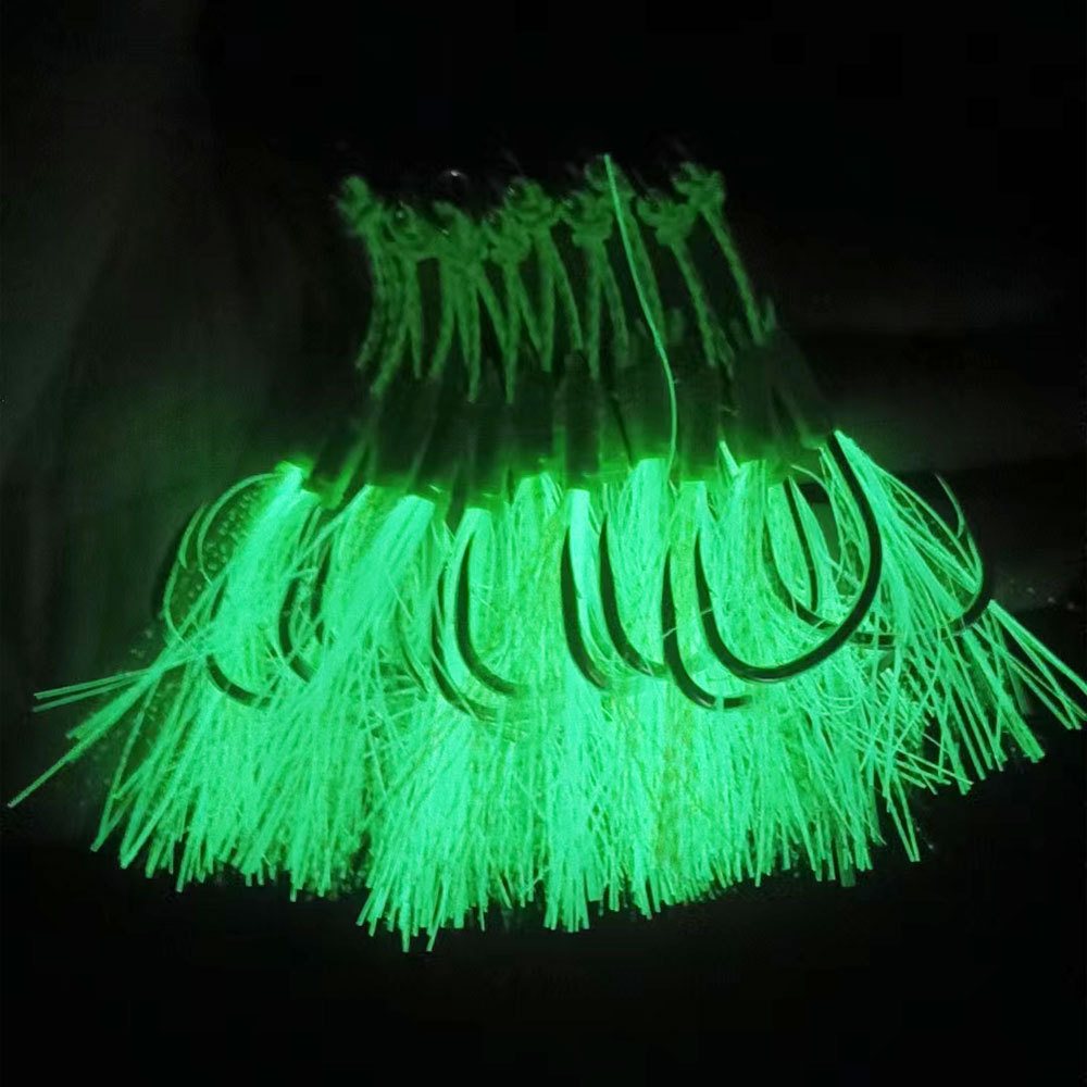 Luminous Steel Wire Double Hooks for Sea Fishing Boat Use Built-in Soft Design Lead Weighted – Fishhook – view 5