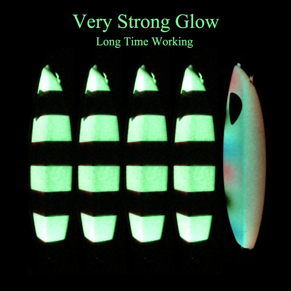 CHEERY Metal Jig Artificial Hard Bait Wholesale Glow-in-the-Dark Falling Slow-Rolling Lead Fish Bare Plate No Hooks 100g-400g – Hard Lure – view 3