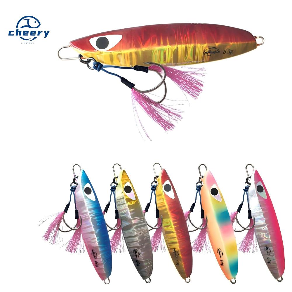 CHEERY Metal Jig Artificial Hard Bait Wholesale Glow-in-the-Dark Falling Slow-Rolling Lead Fish Bare Plate No Hooks 100g-400g – Hard Lure – view 1