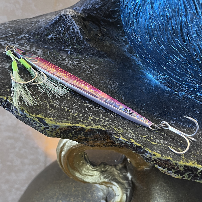 Factory Price High Quality Lead Metal Jig Lure Artificial Hard Bait with Hooks 60g Bare Plate – Metal Jig – view 1
