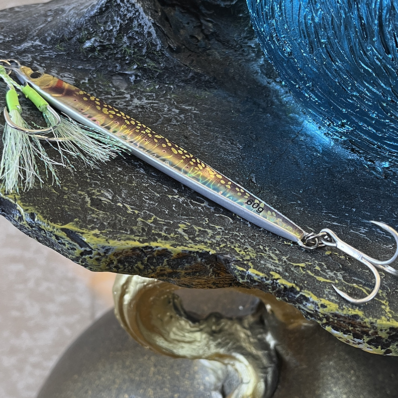 Factory Price High Quality Lead Metal Jig Lure Artificial Hard Bait with Hooks 60g Bare Plate – Metal Jig – view 3