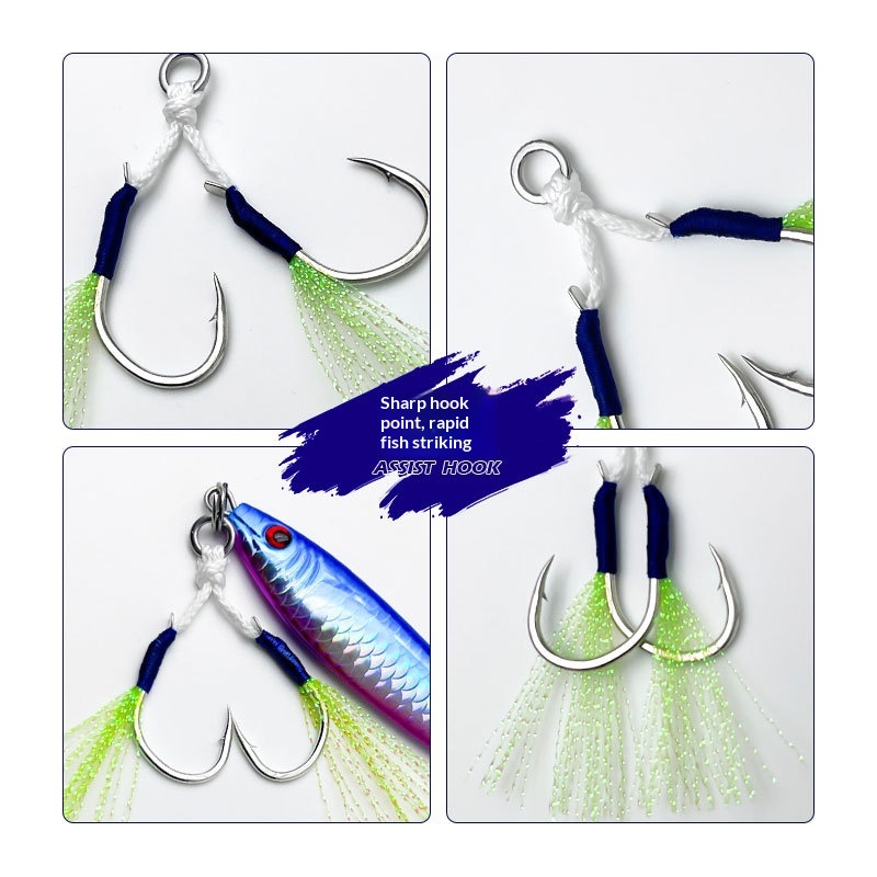 Wholesale High-Carbon Steel Plate Hooks Lure Hooks Sea Fishing Boat Fishing Hooks Bright Silk Corrosion-Resistant Gold Slow – Fishhook – view 4