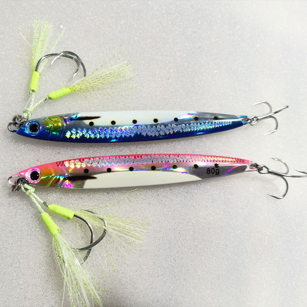 Bestseller Slow-Rolling Iron Plate Luminous Lead UV 3D Printed Artificial Hard Bait Hooks for Sea Fishing Boat Spanish – Hard Lure – view 2