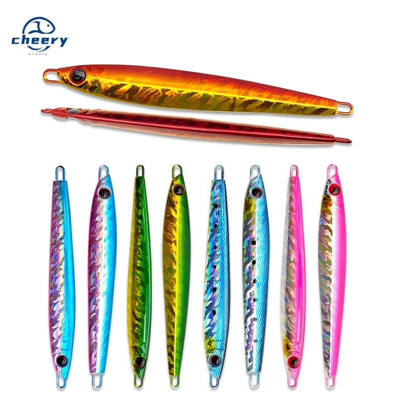 CHEERY Full-Water-Column Overturned Slow-Rocking Metal Jig Lure Laser Bionic Design for Mahi-Mahi Red Snapper Fishing Artificial – Hard Lure – view 1