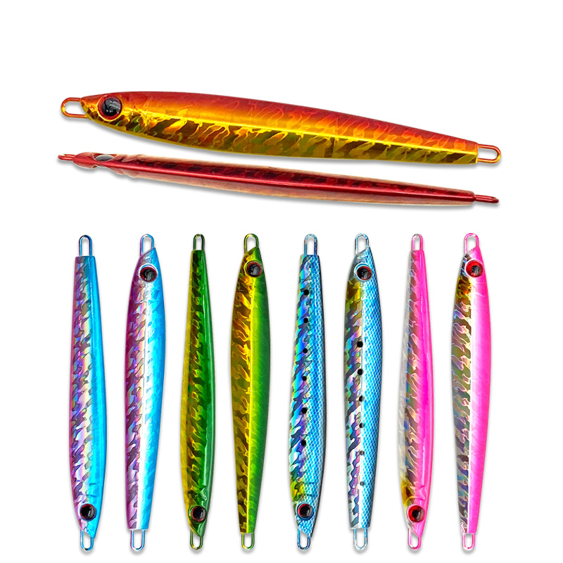 CHEERY Full-Water-Column Overturned Slow-Rocking Metal Jig Lure Laser Bionic Design for Mahi-Mahi Red Snapper Fishing Artificial – Hard Lure – view 5