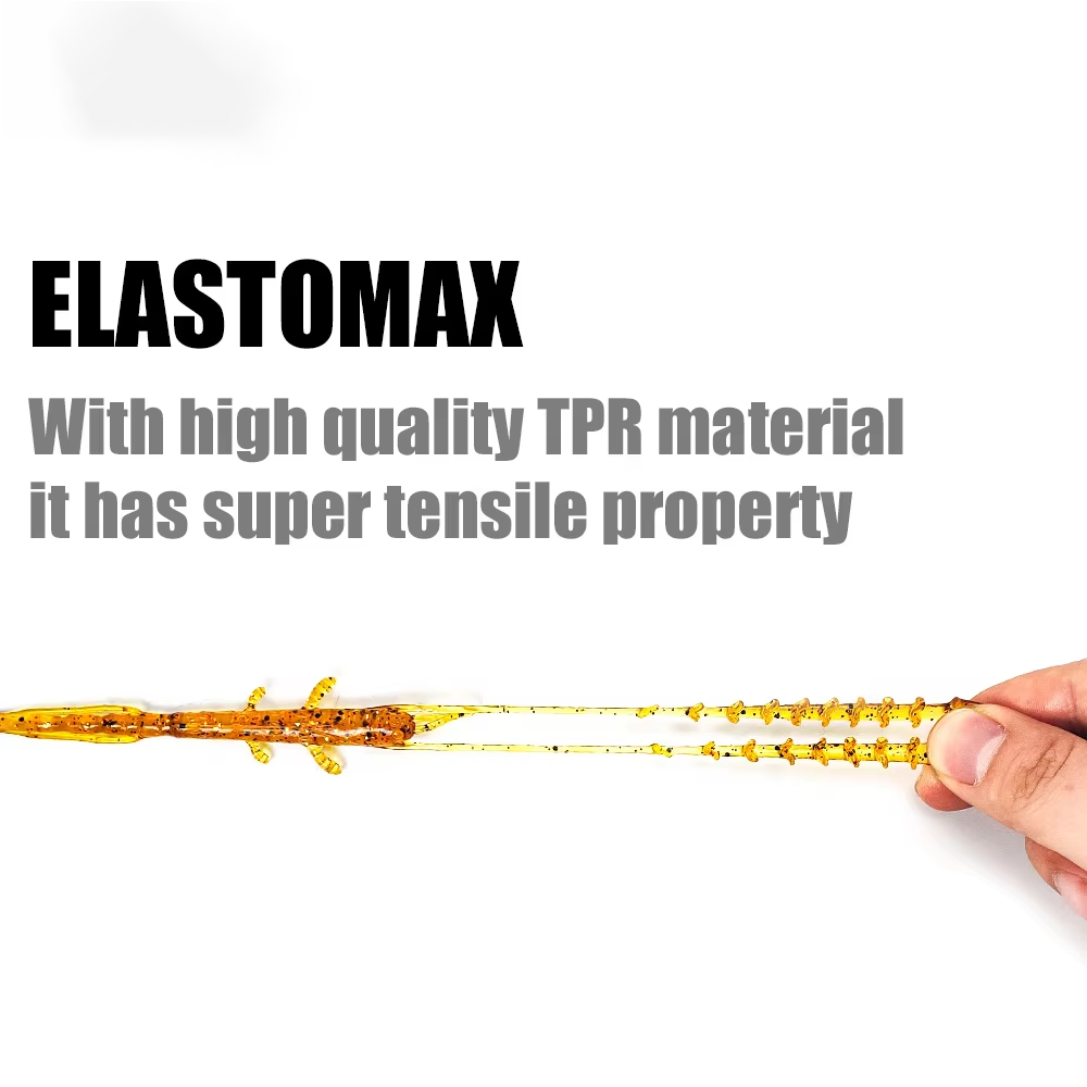 High Quality Stainless Steel Artificial Soft Bait Floating Threaded Pliers Shrimp Black Pit Bass – Soft Lure – view 2