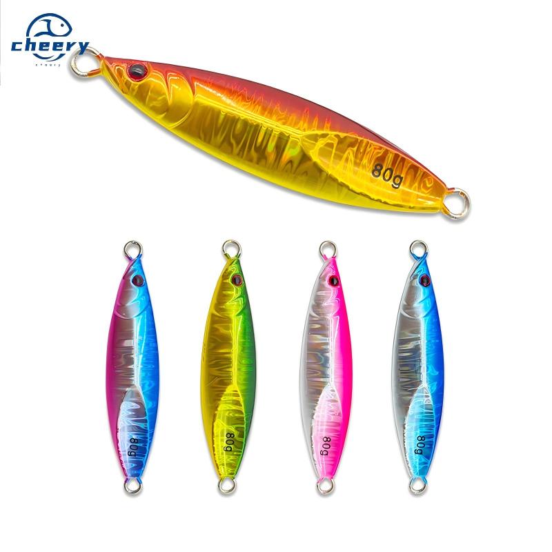 CHEERY Wholesale Mackerel Metal Lure Iron Plate Bait Slow Shake Shore Casting Long-Range Jig 40g 60g 80g 100g – Hard Lure – view 1
