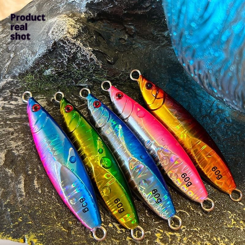 CHEERY Wholesale Mackerel Metal Lure Iron Plate Bait Slow Shake Shore Casting Long-Range Jig 40g 60g 80g 100g – Hard Lure – view 5