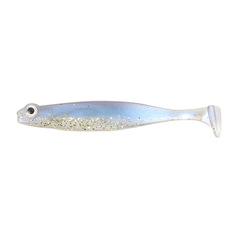 High Quality Stainless Steel 8-Piece Lure Sticky-Eye Soft Bait T-Tail Black-Pit Bass Mandarin Fish Powerful Fish-Attractant – Worms & Grubs – view 4